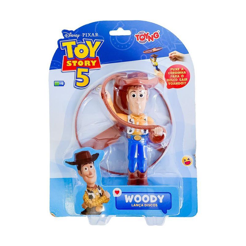 Figura Lanza Discos Toy Story Disney Pixar Woody