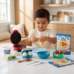 Set de Waffles Infantiles con Máquina y Accesorios Moldeables de Cocina
