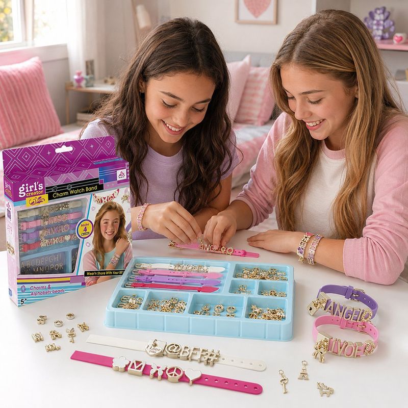 Kit Creativo para Pulseras Personalizadas con Dijes y Accesorios