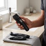 Kit Recortador de Barba The Works MB906 para Barba, Nariz y Oídos Negro