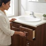 Mueble de Baño Sevilla con Lavamanos de PVC 24 plg Color Madera Cherry Mistic