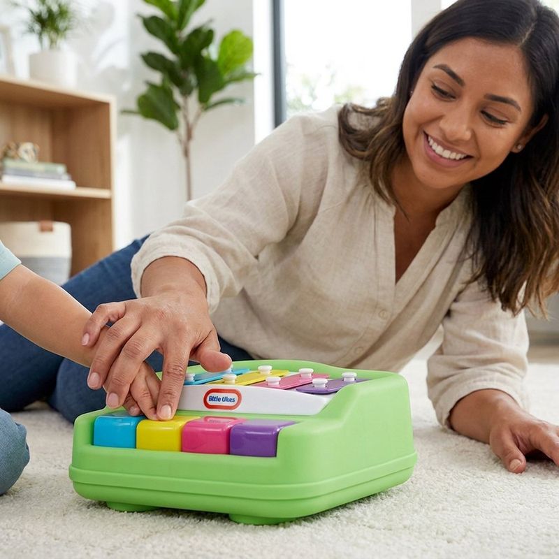 Piano Infantil Little Tikes con Xilófono y Teclas de Colored