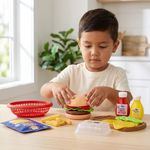 Set de Hamburguesas con Ingredientes y Accesorios de Juguete