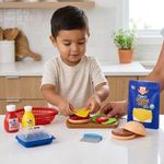 Set de Hamburguesas con Ingredientes y Accesorios de Juguete
