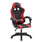 Silla Gamer Reclinable color Negro con Rojo