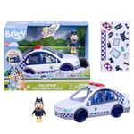 Carro de Policía Bluey con Figura de Perro Policía y Sonidos