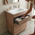 Mueble de Baño Aluvia con Lavamanos de Porcelana 85 x 59.5 x 44.5 cm