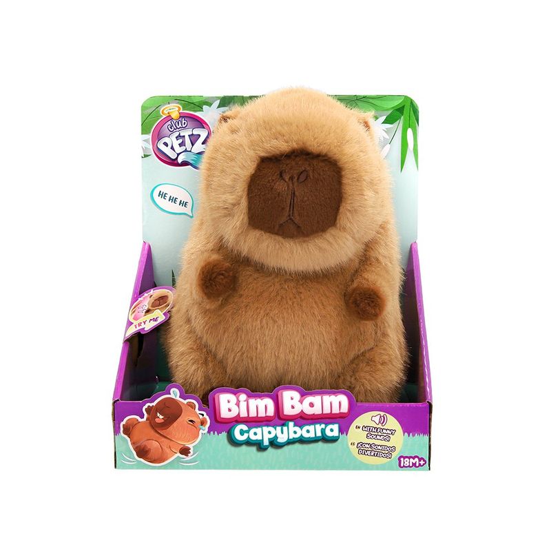 Capibara Interactiva de Peluche Bim Bam con Sonidos
