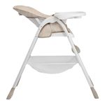 Silla de Comer Mimzy Snacker Taupe con Bandeja y Plegado Compacto Beige