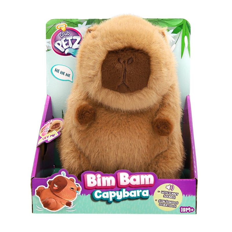 Capibara Interactiva de Peluche Bim Bam con Sonidos