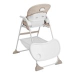 Silla de Comer Mimzy Snacker Taupe con Bandeja y Plegado Compacto Beige