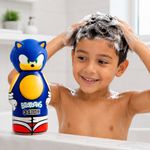 Shampoo 3 en 1 Biotoons Sonic de 300 mL para Cabello Infantil Azul