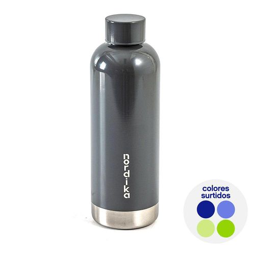 Botella Doble Pared Acero Inoxidable 500 Ml Colores Surtidos - Nordika