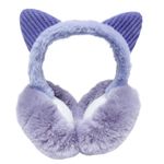 Orejeras Infantiles de Peluche Térmicas Lila