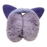 Orejeras Infantiles de Peluche Térmicas Lila