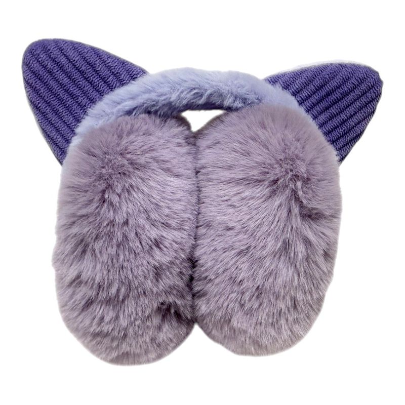 Orejeras Infantiles de Peluche Térmicas Lila