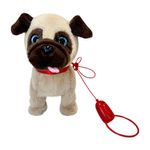 Peluche Interactivo de Perro en Color Beige con Correa