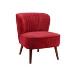 Sillón Marvel Tapizado Rojo 71 x 65 x 74 cm