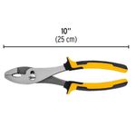Pinza de Chofer 10 plg con Mango Comfort Grip Color Amarillo