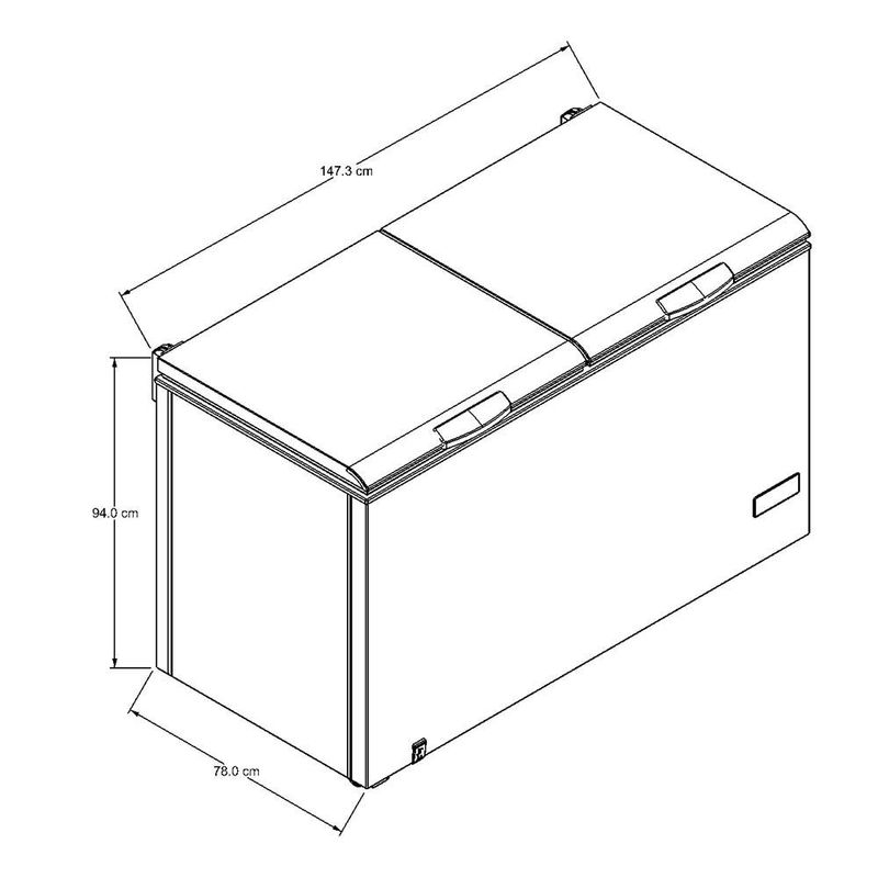 Congelador Horizontal 19 pie³ 534 L Dual Cooling Color Blanco
