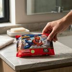 Toallas Húmedas Spider-Man con Sábila para Manos y Rostro, 25 Unidades