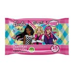 Toallas Húmedas Barbie con Sábila para Manos y Rostro, 25 Unidades