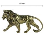 Figura Decorativa León Caminando Dorado 23 cm