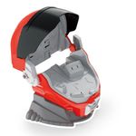 Set de Juguetes Casco Lanzador de Vehículos en Color Rojo de 17 Piezas