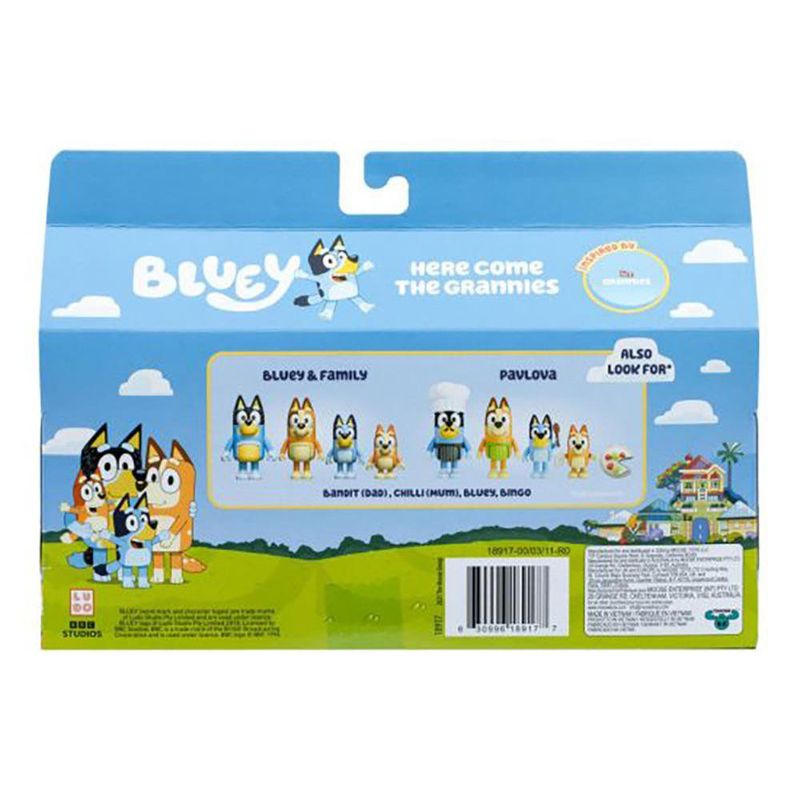 Set de Figuras Bluey Here Come The Grannies 4 Personajes
