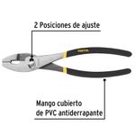 Pinza de Chofer 10 plg con Mango de Vinil Antiderrapante Color Negro