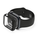 Protector de Pantalla de Vidrio Templado para Apple Watch Serie 7, 8 y 9 Color Negro