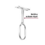 Soporte Central para Tubo Ovalado de Closet