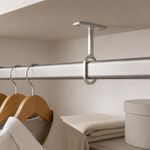 Soporte Central para Tubo Ovalado de Closet