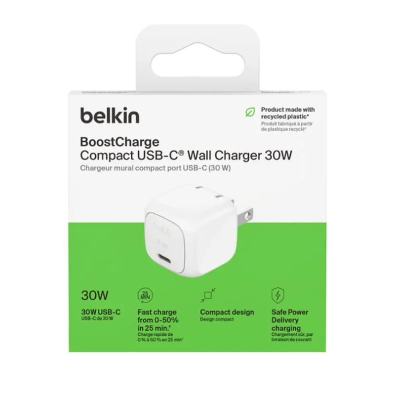 Cubo de Carga BoostCharge USB-C 30 W Color Blanco
