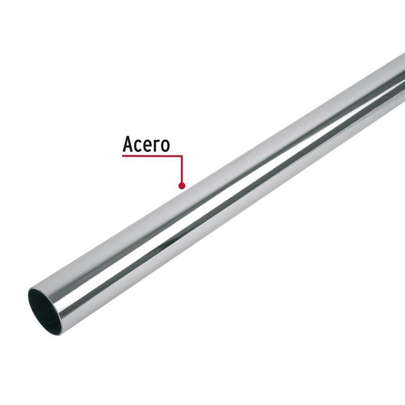 Tubo Redondo de Acero Cromado de 3 Metros