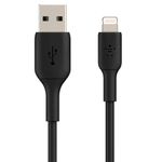 Cable USB-A a Lightning de 2 Metros Color Negro