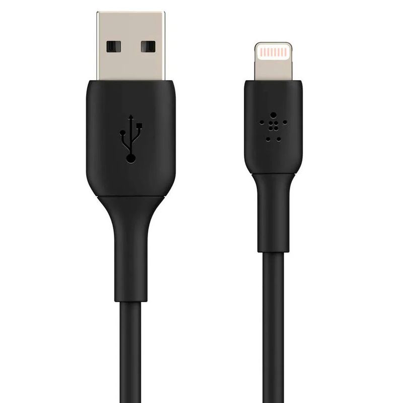 Cable USB-A a Lightning de 2 Metros Color Negro