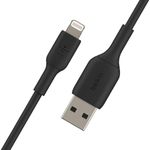 Cable USB-A a Lightning de 2 Metros Color Negro