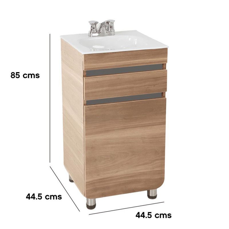 Mueble de Baño Aluvia con Lavamanos de Porcelana 85 x 44.5 x 44.5 cm