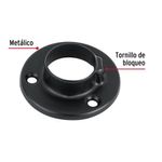 Brida para Tubo Redondo de Clóset Color Negra