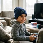 Gorro Infantil Gamer Tejido Doble Capa para Frío