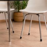 Set de 4 Tacos de Plástico Estándar para Mueble Color Negro de 3/4 Plg