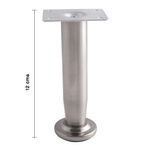 Pata Delgada para Sofá Handy 3372 Acabado Cromo 12 Cm