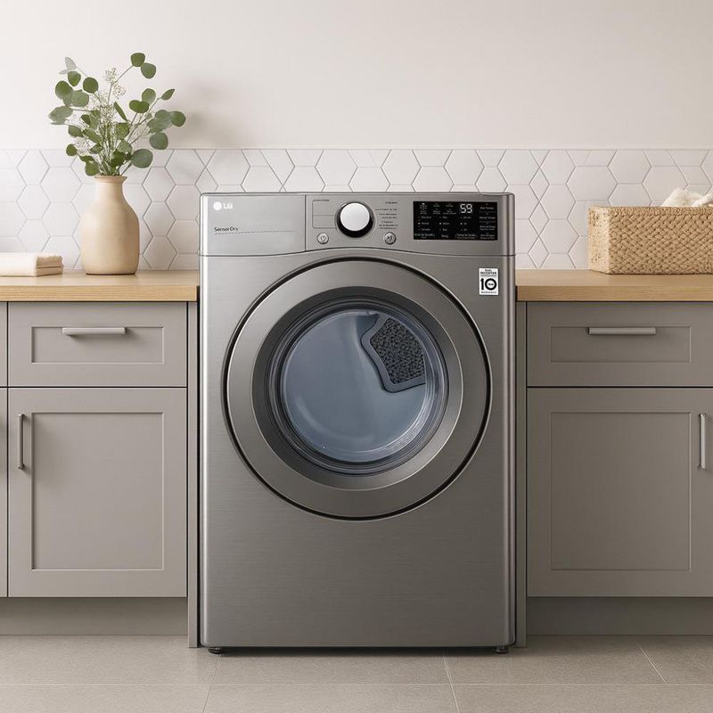 Secadora Eléctrica de Carga Frontal 20 kg Color Gris