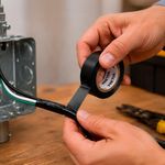 Cinta de Aislar para Instalaciones Eléctricas 19 mm x 9 Metros Color Negro