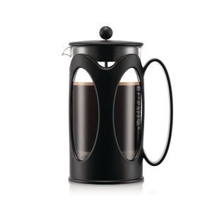 Cafetera Press Negra y Transparente