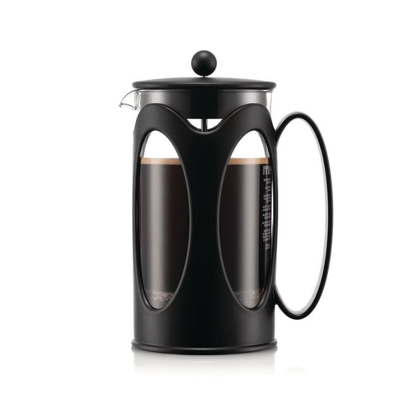 Cafetera Press Negra Y Transparente Capacidad Para 8 Tazas - Bodum