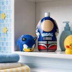 Shampoo 3 en 1 Biotoons Sonic de 300 mL para Cabello Infantil Azul