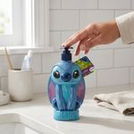 Jabón Líquido Stitch 3D de 400 mL con Dispensador para Manos Azul