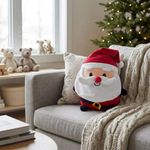 Peluche de Santa Navideño 20 cm Suave para Niños con Traje Color Rojo
